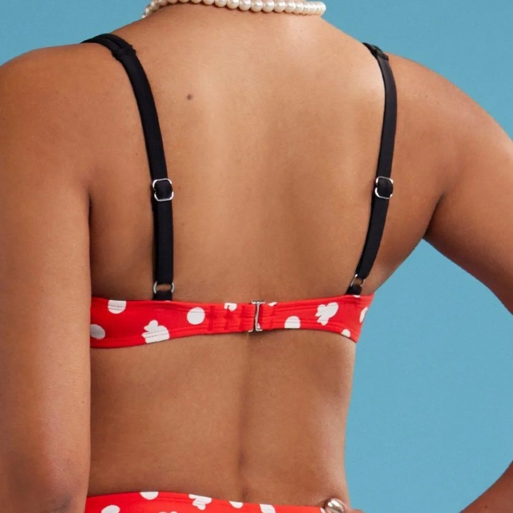 Set! Disney Minnie Mouse Polka Dot Ruffle Swim (Top &‎ Bottoms) Hot Topic